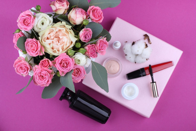 Flowers and makeup products for simple ways to go green