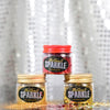 Mr & Mrs Claus Red and Gold Glitter Pot 3-Pack
