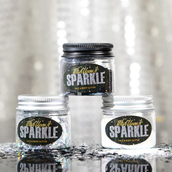 Sparkles Rock Collection - Black & Silver Glitter 3-Pack